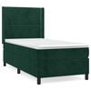 vidaXL Box spring postel s matrac&iacute; tmavě zelen&aacute; 100x200 cm samet
