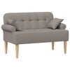 vidaXL Pohovka s knofl&iacute;kov&yacute;m pro&scaron;&iacute;v&aacute;n&iacute;m Taupe 120 x 65 x 79 cm Textil