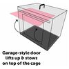 FLAMINGO Dr&aacute;těn&aacute; klec s posuvn&yacute;mi dveřmi Nyo XL 108x71,5x76 cm čern&aacute;