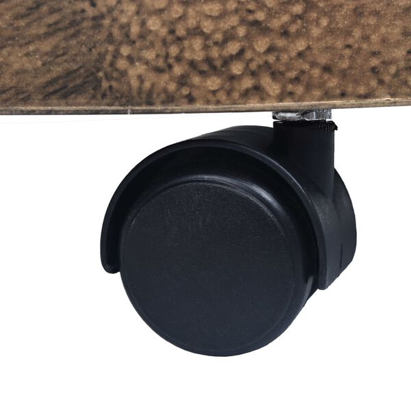 vidaXL Vozíky pod květináč 6 ks bronzové 38 cm plast