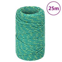vidaXL Lodní lano zelené 2 mm 25 m polypropylen