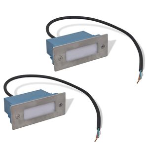 vidaXL LED sv&iacute;tidla z&aacute;pustn&aacute; do schodů 44 x 111 x 56 mm