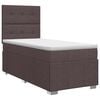 vidaXL Postel boxspring s matrac&iacute; Tmavě hněd&aacute; 100 x 200 cm Textil