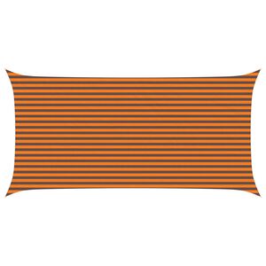 vidaXL Slunečn&iacute; plachta Oranžov&aacute; a hněd&aacute; 6 x 3 m 100% polyester Oxford
