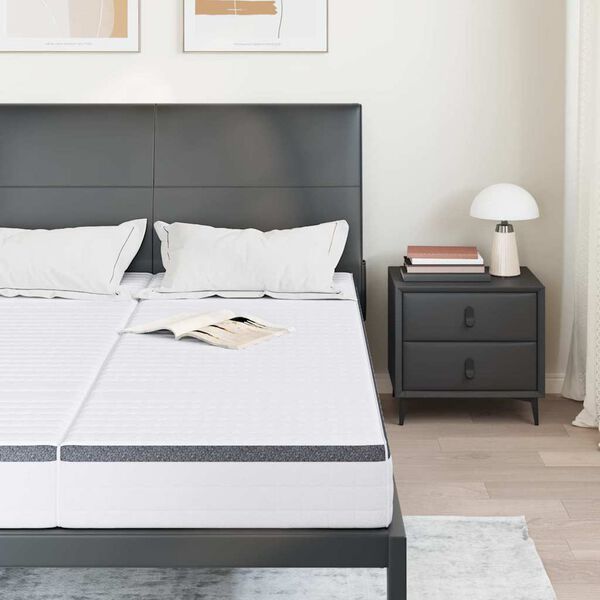 vidaXL Matrace 2 pcs B&iacute;l&aacute; a &scaron;ed&aacute; 70 x 200 cm Bonellova pružina