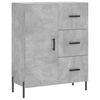 vidaXL Skř&iacute;ň highboard betonově &scaron;ed&aacute; 69,5x34x180 cm kompozitn&iacute; dřevo