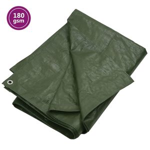 vidaXL Plachta 90 g/m&sup2; 2 x 3 m zelen&aacute; HDPE