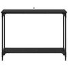 vidaXL Konzolov&yacute; stolek Čern&yacute; dub 101 x 30.5 x 75 cm Kompozitn&iacute; dřevo