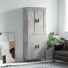 vidaXL Skř&iacute;ň highboard betonově &scaron;ed&aacute; 69,5x34x180 cm kompozitn&iacute; dřevo