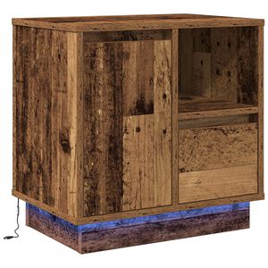 vidaXL Nočn&iacute; skř&iacute;ňka Star&eacute; dřevo 50 x 34,5 x 50 cm. Kompozitn&iacute; dřevo