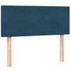 vidaXL Box spring postel s matrac&iacute; tmavě modr&aacute; 120x210 cm samet