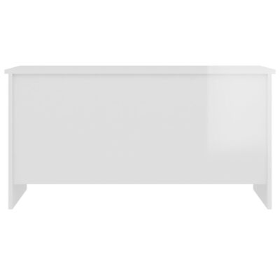 vidaXL Konferenční stolek lesklý bílý 102x55,5x52,5cm kompozitní dřevo