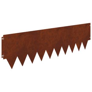 vidaXL Okraj tr&aacute;vn&iacute;ku 10 ks 103 x 30 cm Ocel Rezav&aacute;