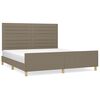 vidaXL R&aacute;m postele bez matrace taupe 160 x 200 cm textil
