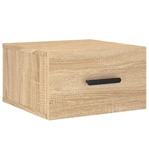 vidaXL N&aacute;stěnn&yacute; nočn&iacute; stolek dub sonoma 35 x 35 x 20 cm