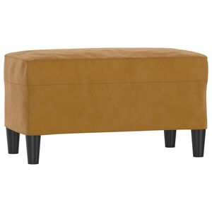 vidaXL Lavice hněd&aacute; 70 x 35 x 41 cm samet