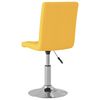 vidaXL Otočn&eacute; j&iacute;deln&iacute; židle 2 ks hořčicově žlut&eacute; textil