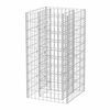 vidaXL Gabionov&yacute; vyv&yacute;&scaron;en&yacute; z&aacute;hon ocel 50 x 50 x 100 cm
