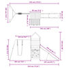 vidaXL Dětsk&eacute; hři&scaron;tě na zahradu masivn&iacute; borov&eacute; dřevo