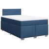 vidaXL Box spring postel s matrac&iacute; modr&aacute; 120x200 cm textil