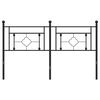 vidaXL Kovov&eacute; čelo postele čern&eacute; 160 cm