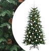 vidaXL Uměl&yacute; v&aacute;nočn&iacute; stromek s v&aacute;nočn&iacute;mi koulemi 150 cm 150 LED