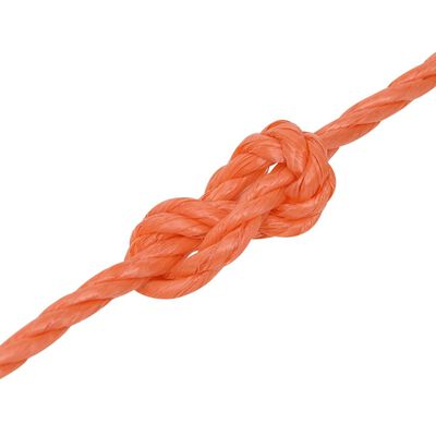 vidaXL Pracovní lano oranžové 6 mm 250 m polypropylen