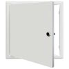 vidaXL Př&iacute;stupov&yacute; panel B&iacute;l&aacute; 33 x 33 x 3 cm Ocel