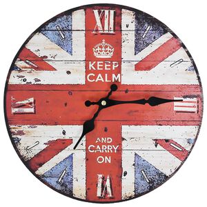 vidaXL Vintage n&aacute;stěnn&eacute; hodiny 30 cm UK design