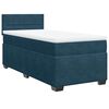 vidaXL Box spring postel s matrac&iacute; tmavě modr&aacute; 80 x 200 cm samet