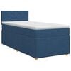 vidaXL Postel boxspring s matrac&iacute; s čelo Modr&aacute; 80 x 200 cm Textil