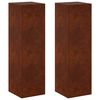 vidaXL Stojan na rostliny 2 pcs Rezav&aacute; 30 x 30 x 100 cm