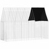 vidaXL Klec pro kr&aacute;l&iacute;ky Stř&iacute;brn&aacute; 300 x 100 x 210 cm Pozinkovan&aacute; ocel