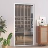vidaXL Interi&eacute;rov&eacute; dveře 102,5 x 201,5 cm b&iacute;l&eacute; ESG sklo a hlin&iacute;k