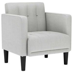 vidaXL Rozkl&aacute;dac&iacute; křeslo s područkami, obl&aacute;čkově &scaron;ed&eacute;, 53 cm, l&aacute;tka