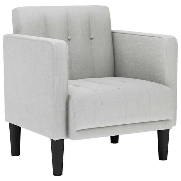 vidaXL Rozkl&aacute;dac&iacute; křeslo s područkami, obl&aacute;čkově &scaron;ed&eacute;, 53 cm, l&aacute;tka