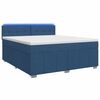 vidaXL Postel boxspring s matrac&iacute; s čelo Modr&aacute; 140 x 200 cm Textil