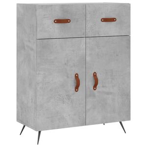 vidaXL Př&iacute;born&iacute;k betonově &scaron;ed&yacute; 69,5 x 34 x 90 cm kompozitn&iacute; dřevo