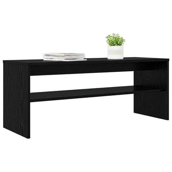 vidaXL Televizn&iacute; skř&iacute;ň Čern&yacute; dub 100 x 35 x 40 cm kompozitn&iacute; dřevo