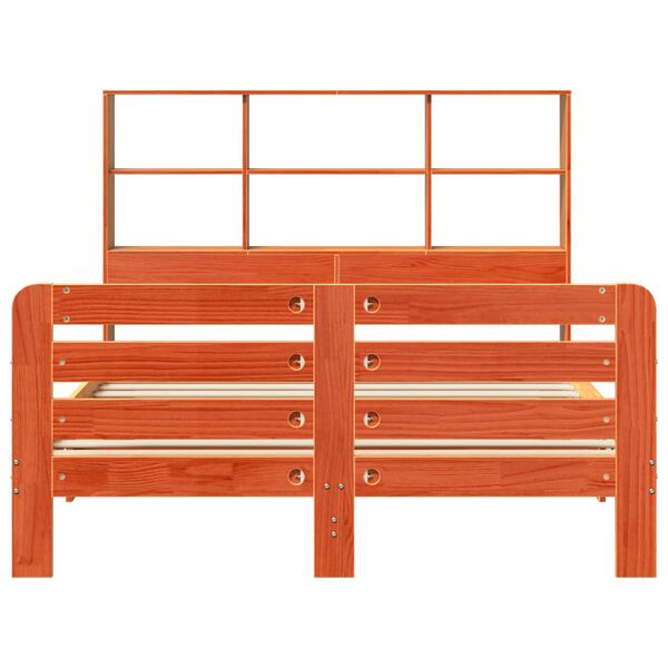 vidaXL Postel bez matrace voskově hněd&aacute; 140 x 190 cm masivn&iacute; borovice