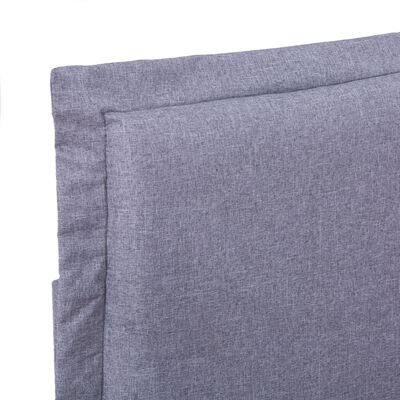 vidaXL Rám postele světle šedý textil 160 x 200 cm