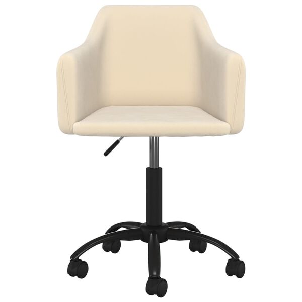 vidaXL Otočn&eacute; j&iacute;deln&iacute; židle 2 ks kr&eacute;mov&eacute; samet