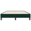 vidaXL Postel Box Spring bez matrace tmavě zelen&aacute; 120x220 cm samet