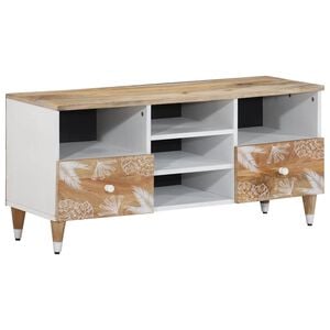 vidaXL TV skř&iacute;ňka 100x33,5x46 cm masivn&iacute; mangovn&iacute;kov&eacute; dřevo