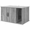 vidaXL Kočič&iacute; dům &Scaron;ed&yacute; Sonoma 85 x 55 x 50,5 cm Kompozitn&iacute; dřevo