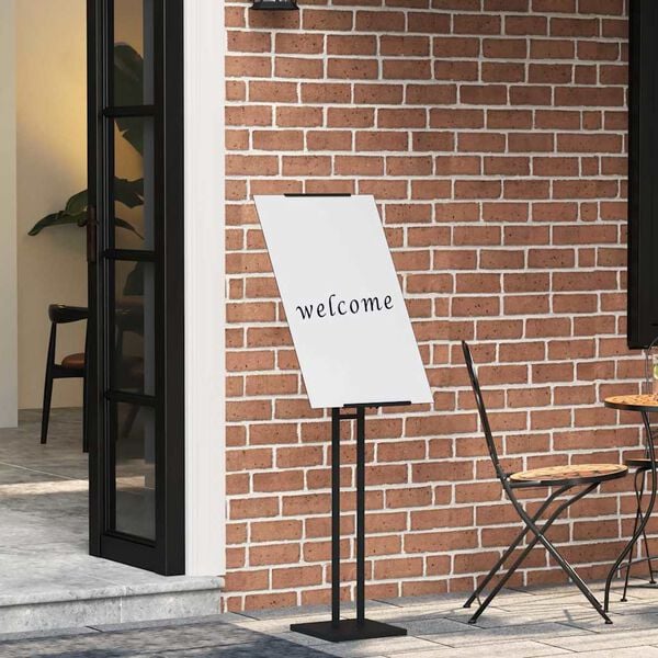 vidaXL St&aacute;nky pro veletrhy 2 pcs Čern&yacute; 26,5 x 26,5 x 150 cm Ocel