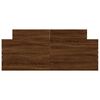 vidaXL R&aacute;m postele s hlavov&yacute;m a nožn&iacute;m čelem hněd&yacute; dub 120 x 190 cm