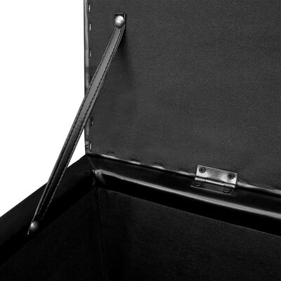 vidaXL Dlouhá úložná lavice dřevěná černá