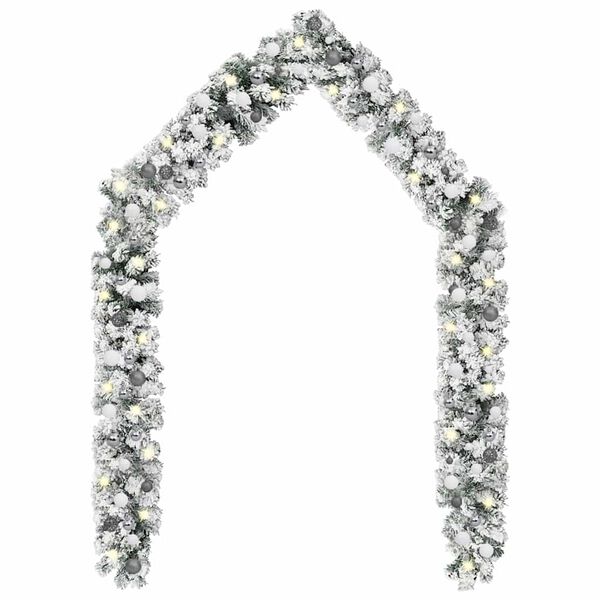 vidaXL V&aacute;nočn&iacute; girlanda s LED a sadou koul&iacute; zelen&aacute; 20 m PVC