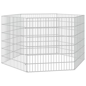vidaXL Ohr&aacute;dka pro zv&iacute;řata 6 panelů 54 x 60 cm pozinkovan&eacute; železo